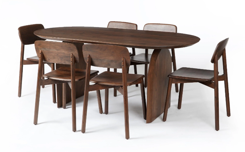 Emiko Dining Table with 6 Chairs