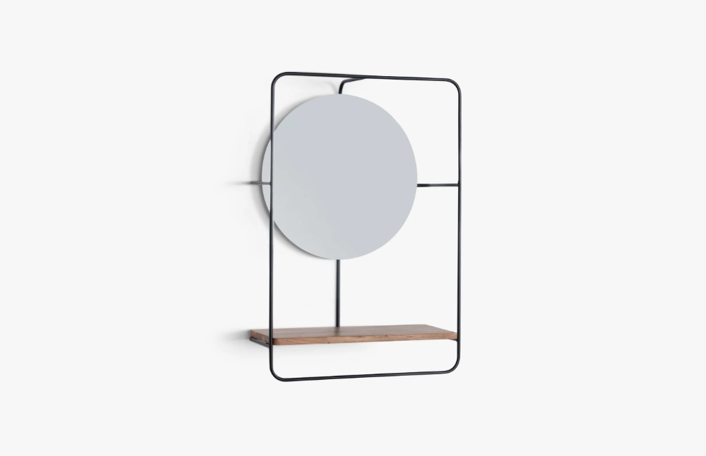 Jasper Mirror Wall Shelf