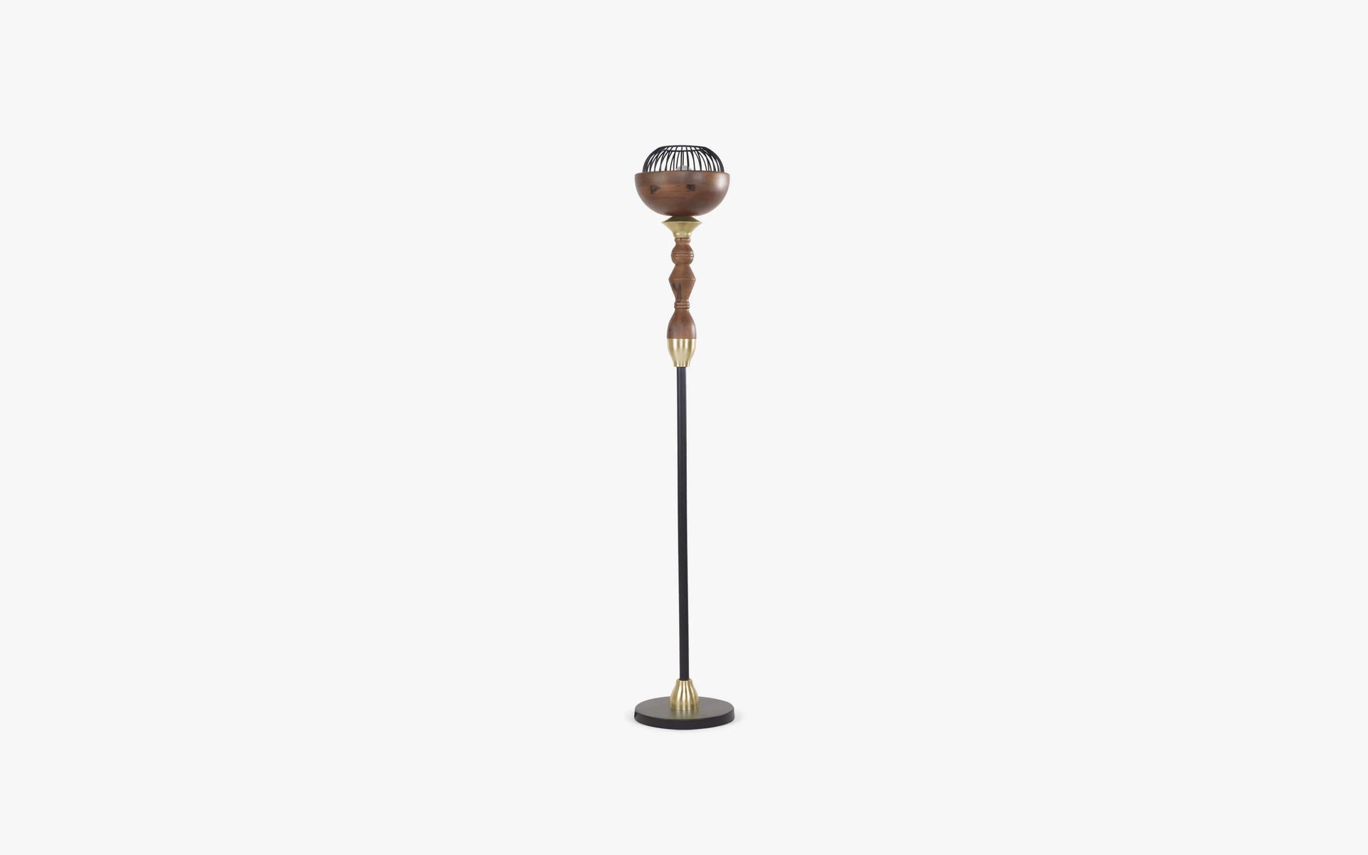 Jodha Gold Floor Lamp Without Shade