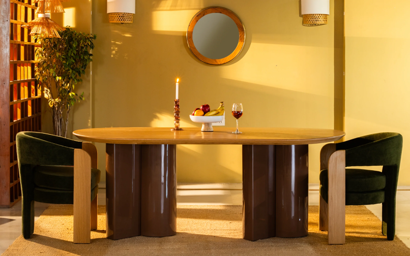 Kaba Pill Shape Dining Table