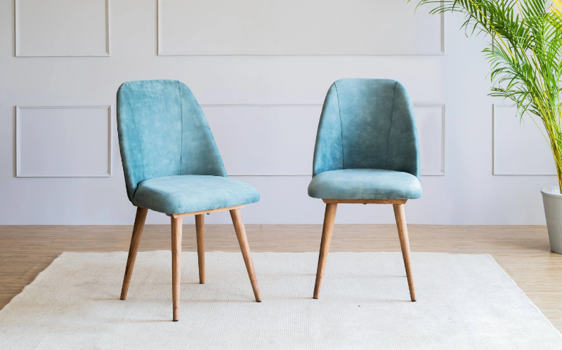 Mazi Dining Chair Sea Green Set Of 2