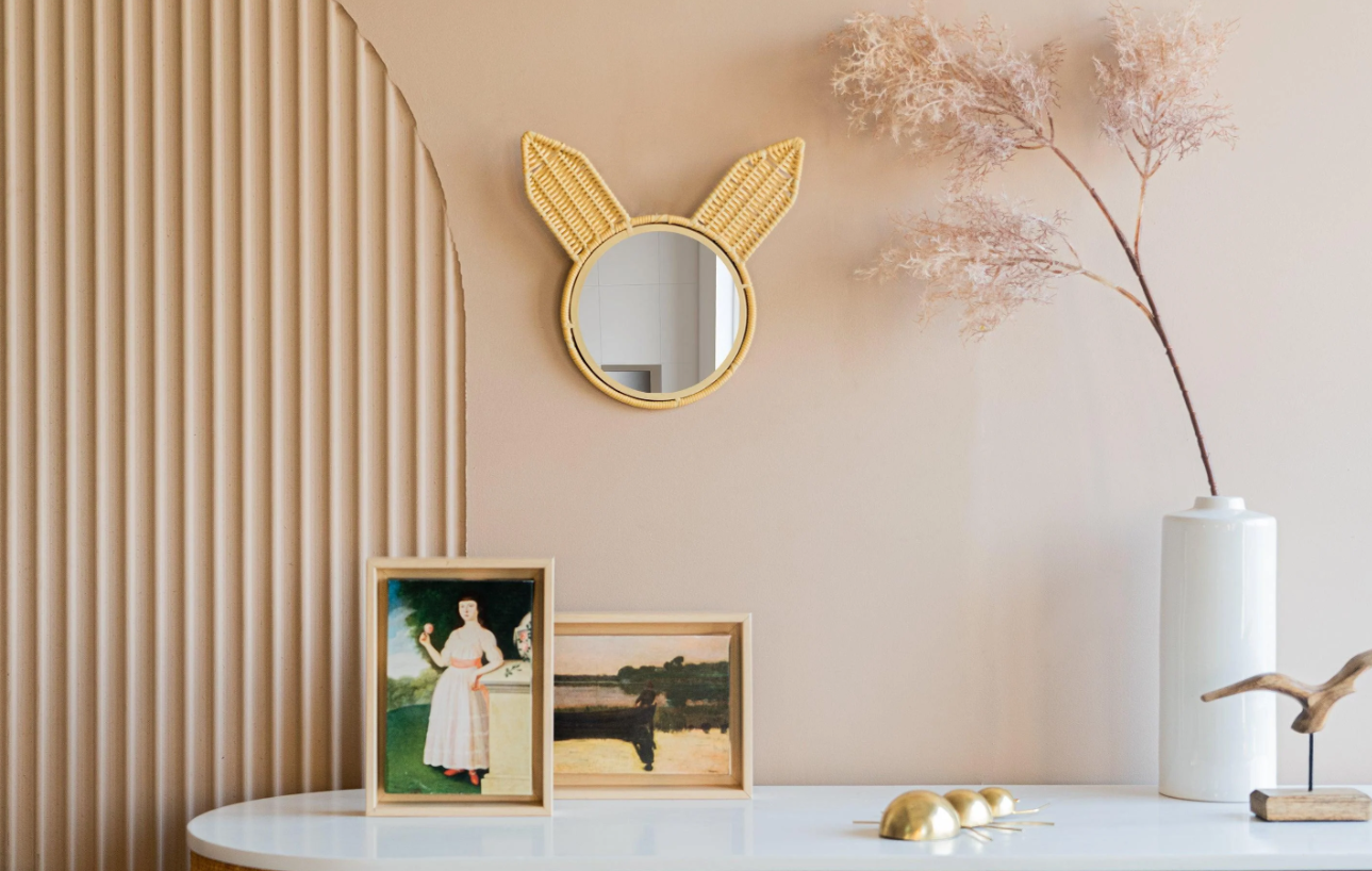 Rabbit Cane Wall Decor