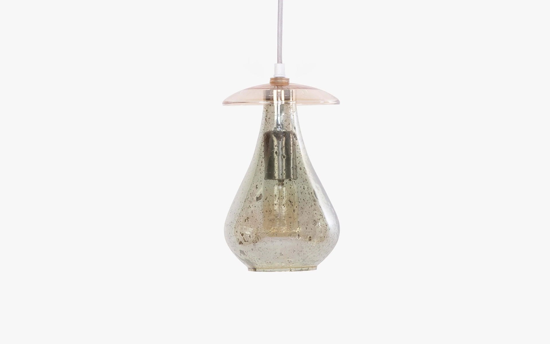Sitara Glass Hanging Lamp Green Small