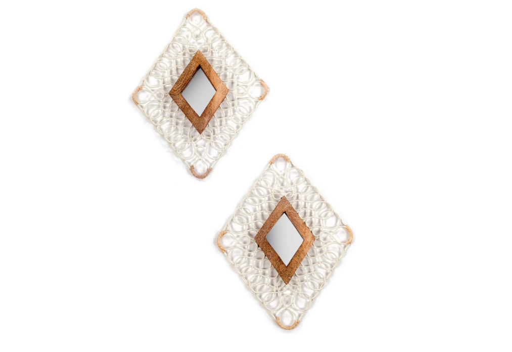 Zoya Wall decor Set of 2 (White)