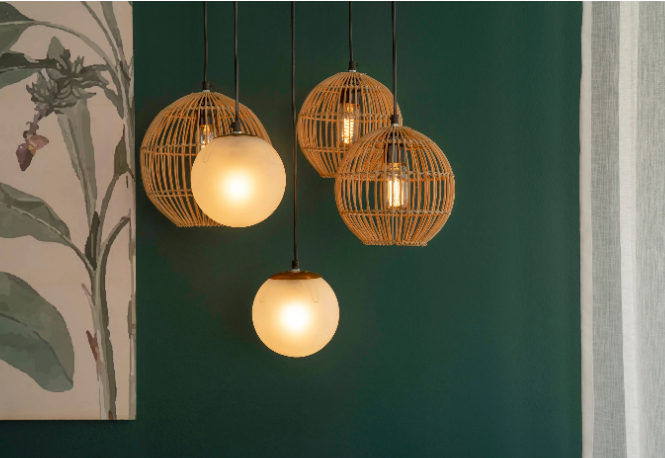 Nymph Circular Cluster Of 5 Hanging Lamp